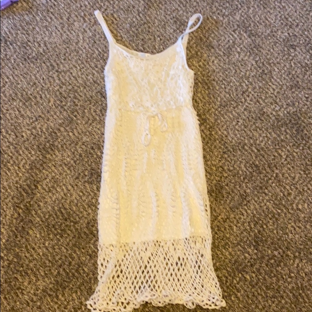 White Crochet Dress